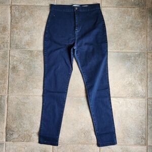 American Apparel The Easy Jean Denim Dark Wash High Waist Skinny Jeans Large